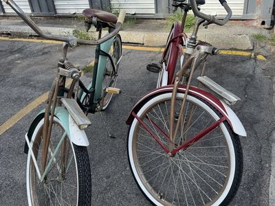 Vintage JC Higgins his and hers Cruiser Bicycles
