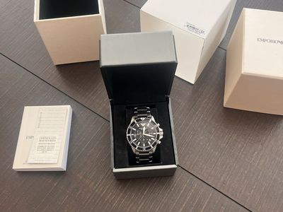 Emporio Armani World Explorer Dive-Inspired Men's Watch with Stainless Steel