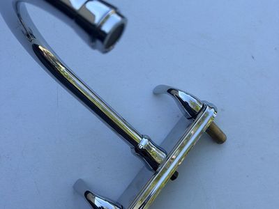 Chrome Kitchen Faucet with Dual Handles - Used