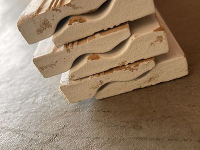 White Wood Trim/Molding - Assorted Lengths, Used - Perfect for Small Projects or Crafts