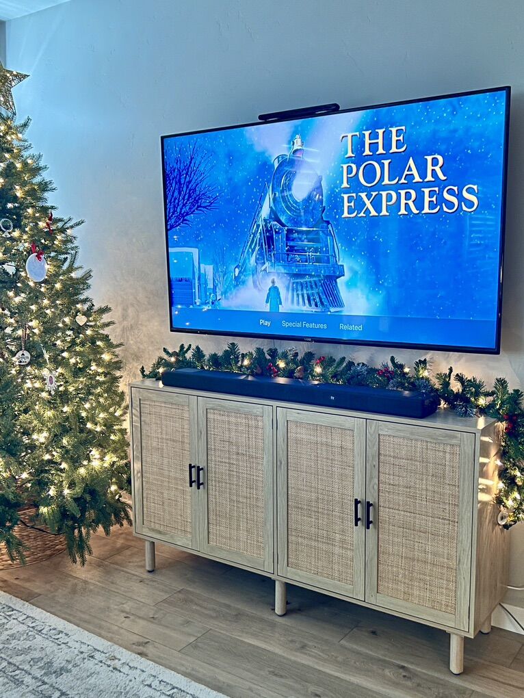 Modern Rattan Sideboard / Media Console (Like New)