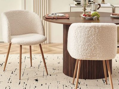 Modern mid century dining chair/accent chairs x2