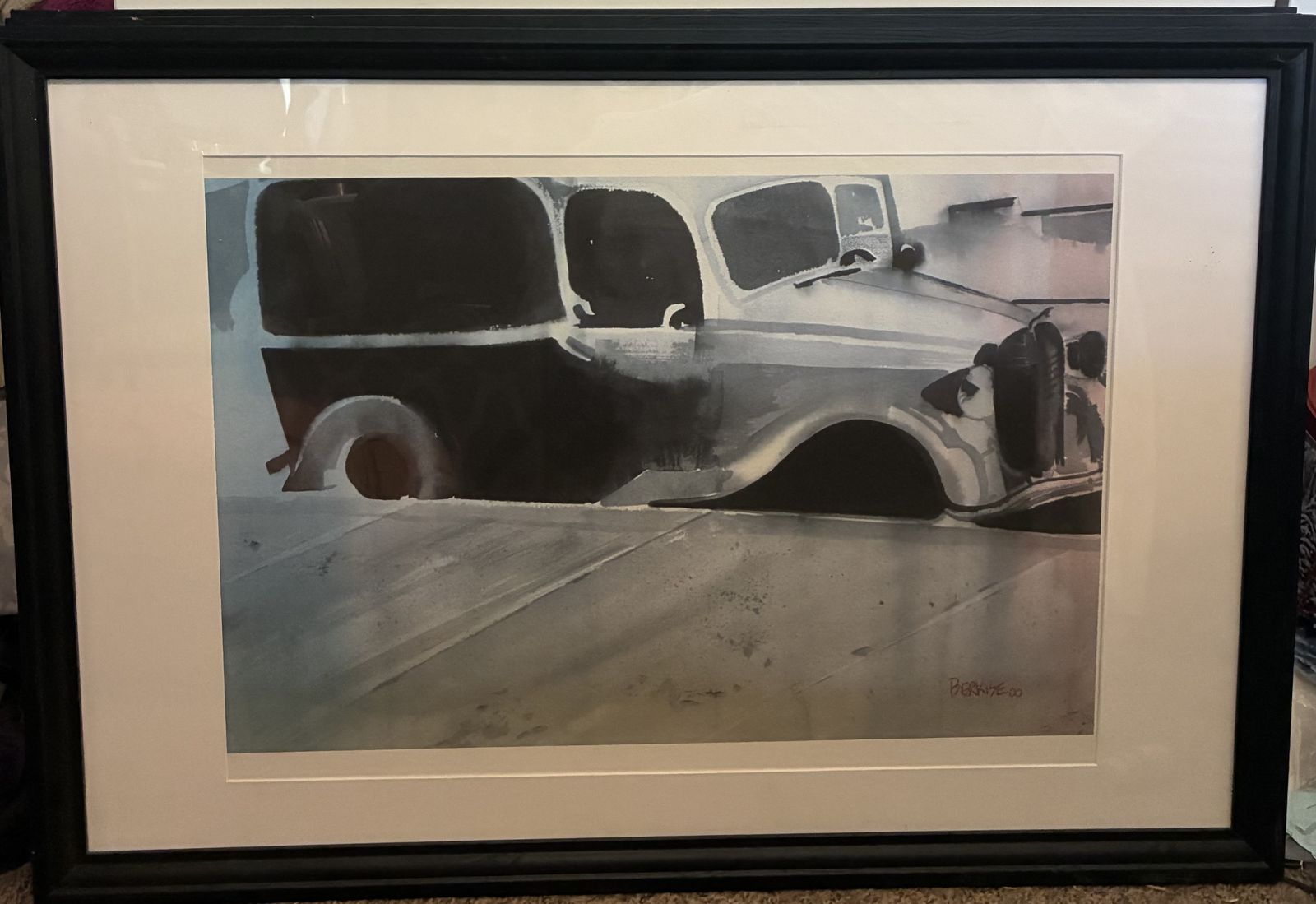 Framed Edward Berkise 00 Watercolor