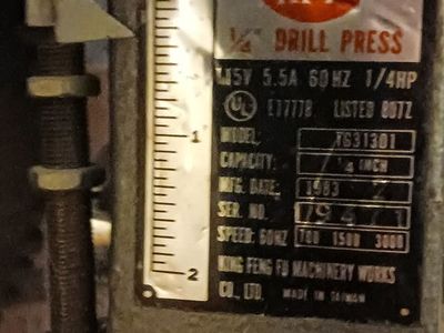 KFF Drill Press Power Tool Good Condition