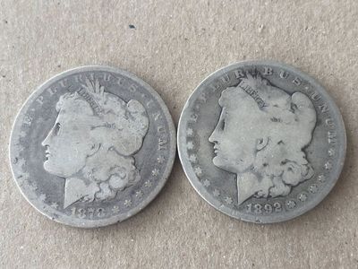 1878 cc Morgan, 1892s semi key date Morgans