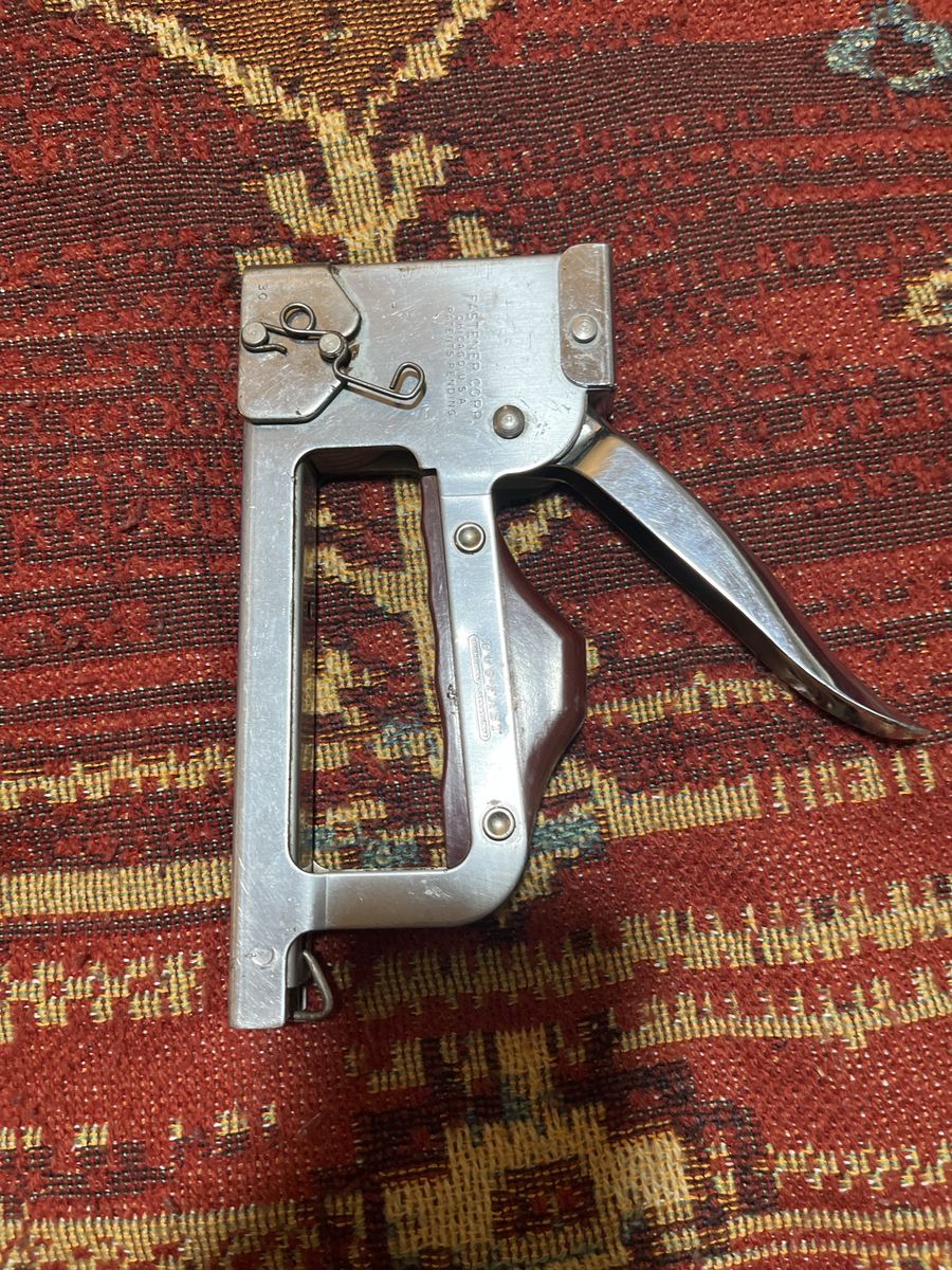 Vintage Duo-Fast Heavy Duty Staple Gun Fastener Corp Chicago USA