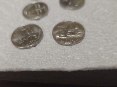 2000 platinum state quarters uncirclated 5 coins