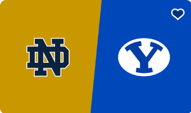 BYU vs Notre Dame - 8 great southwest corner bench seats - 2 sold - only 6 left