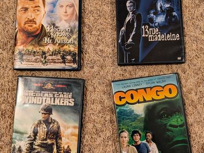 Fox War Classics DVD, Robert Mitchum, James Cagney, Windtalkers, Nicholas Cage, Congo by Michael Crichton