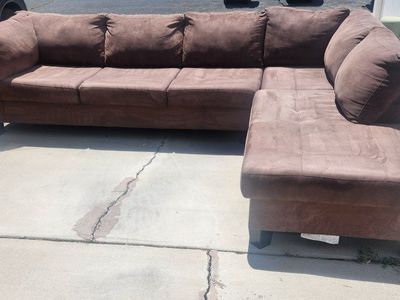 Large Brown Sectional Sofa
