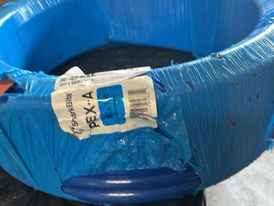 100' PEX-A 3/4 waterline tube pipe blue