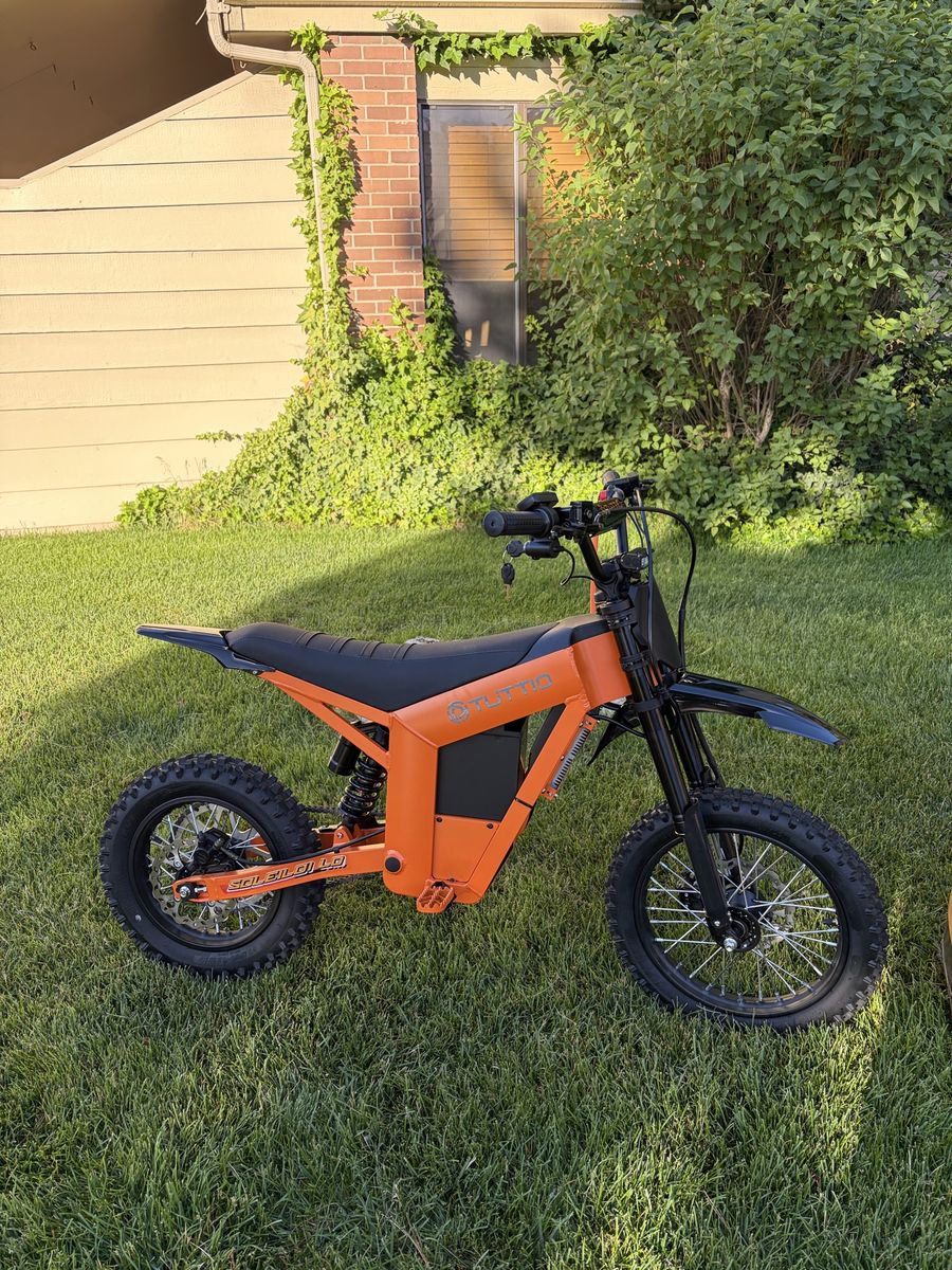 New Tuttio Soleil LO lava orange electric dirt bike e bike motorcycle