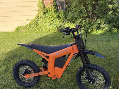 New Tuttio Soleil LO lava orange electric dirt bike e bike motorcycle