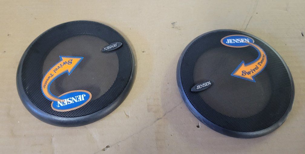 Jensen Swivel Tweeter Car Audio Speaker Grills - Pair