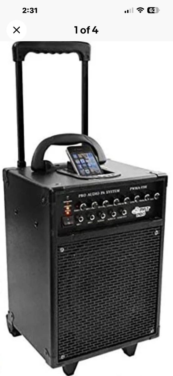 Pyle PWMA1080I 800W Pro Audio Portable PA System