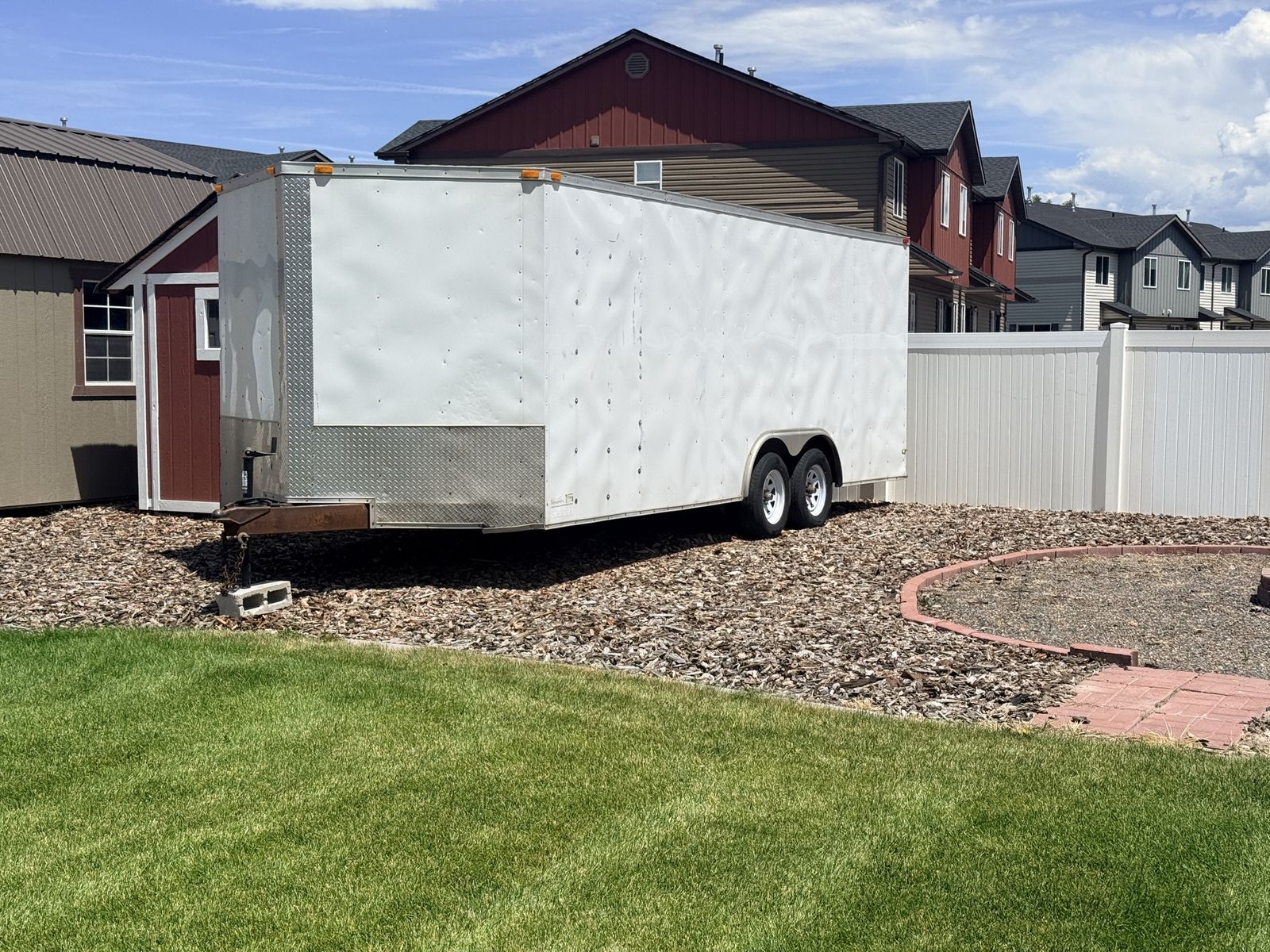 2015 geotech 8.5x20 Cargo Trailer Enclosed Tandem Axle
