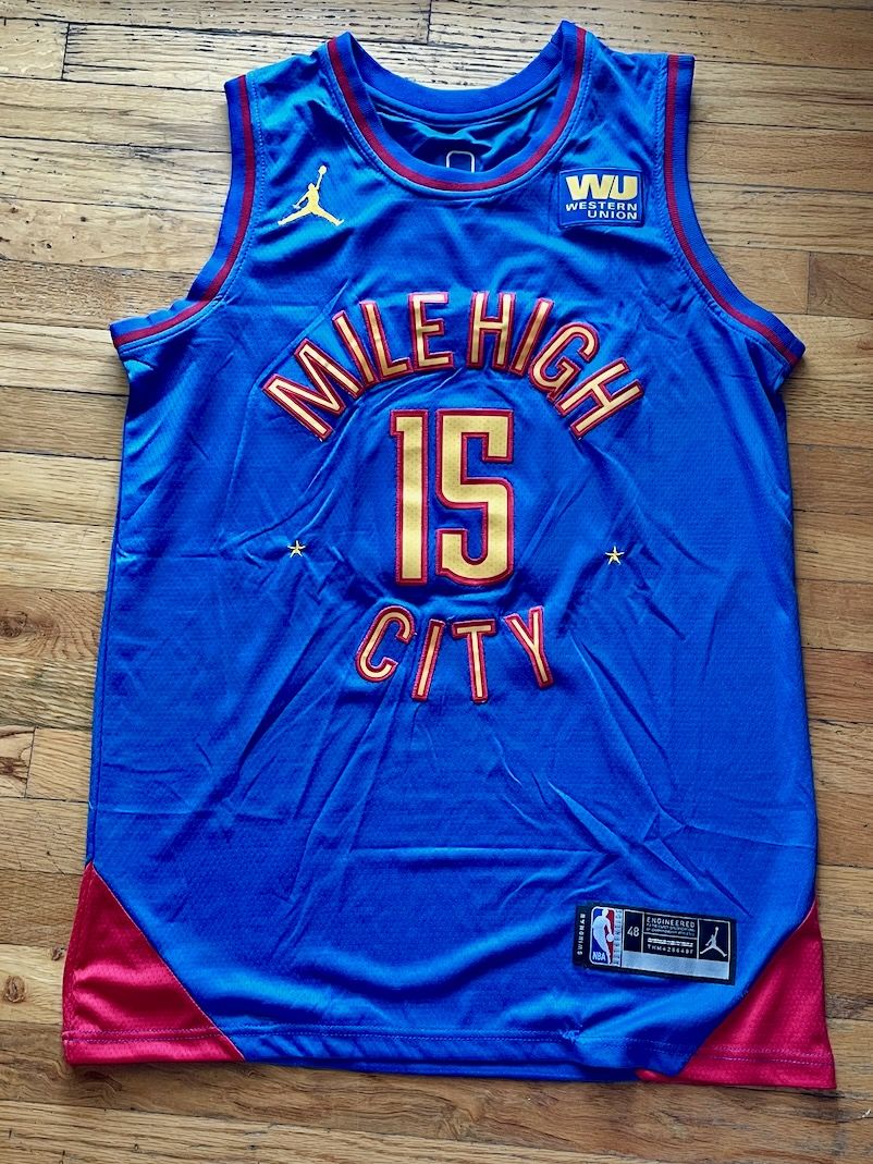 Nikola Jokić Denver Nuggets Nike Jordan Brand Mile High City Jersey Men M Size 48