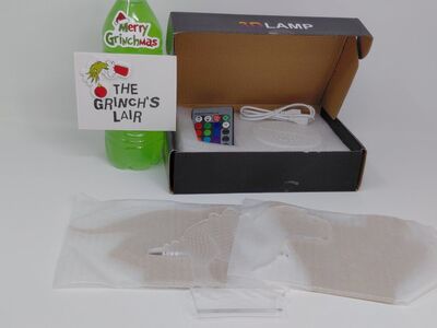 3D Optical Lamp with 3 Different Dinosaurs