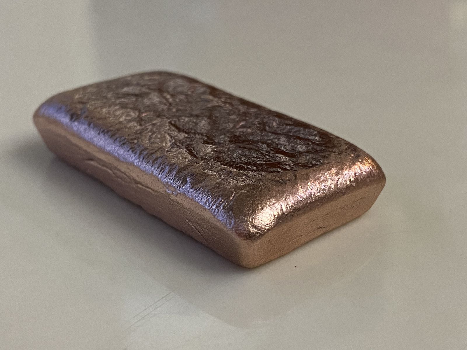 Copper 4.2 Oz  Brownie Ripple Bar .999 Fine