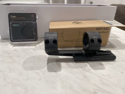 Arken Optics ARP-34Z 34mm Scope Mount with Bubble Level - New