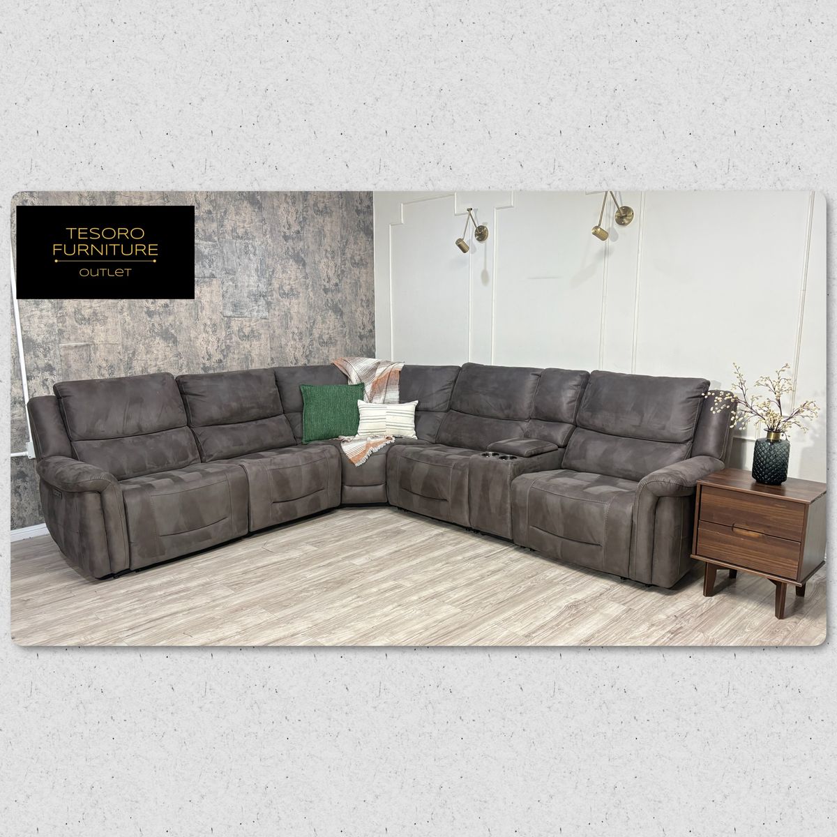 CARLIN FABRIC RECLINER SECTIONAL