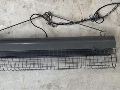 Industrial-Style Linear Hanging Light Fixture