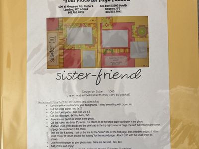 Scrapbook page Sister