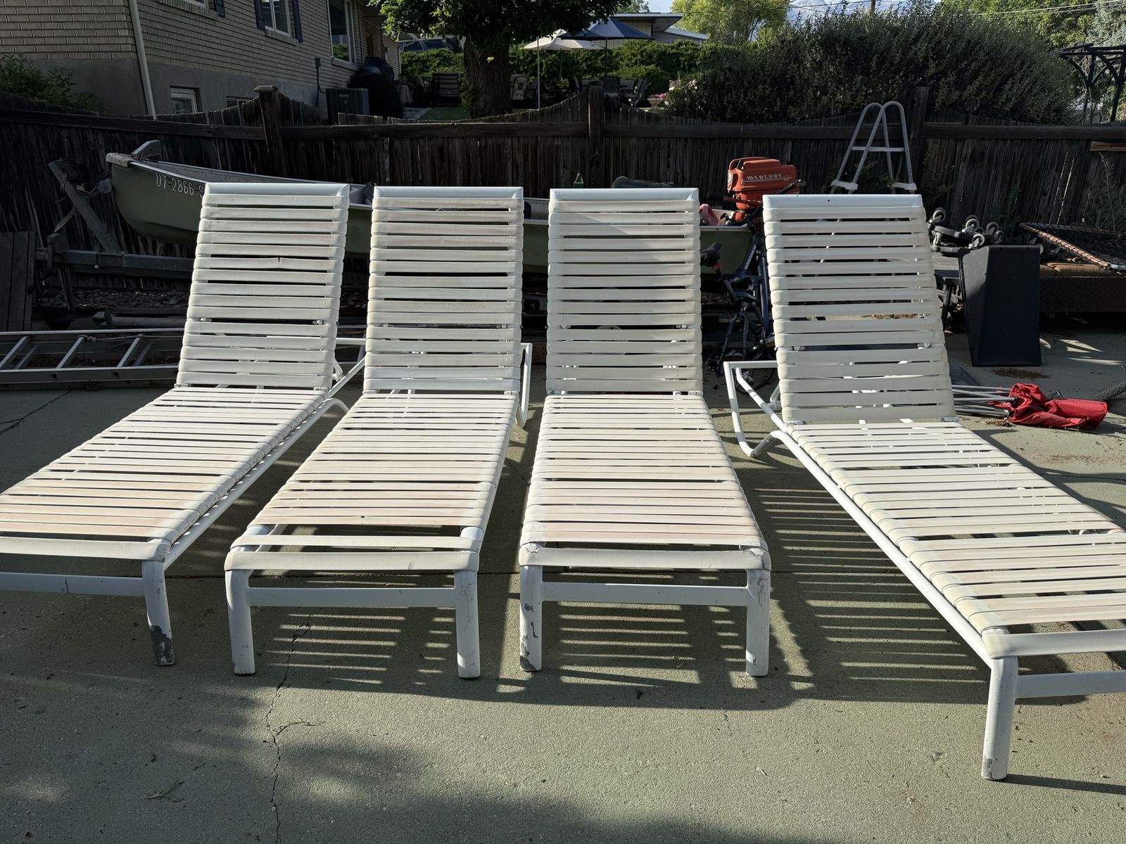 Pool lounge chairs