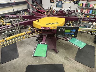 Anatol Stratus 6-Color 8-Station Automatic Screen Printing Press