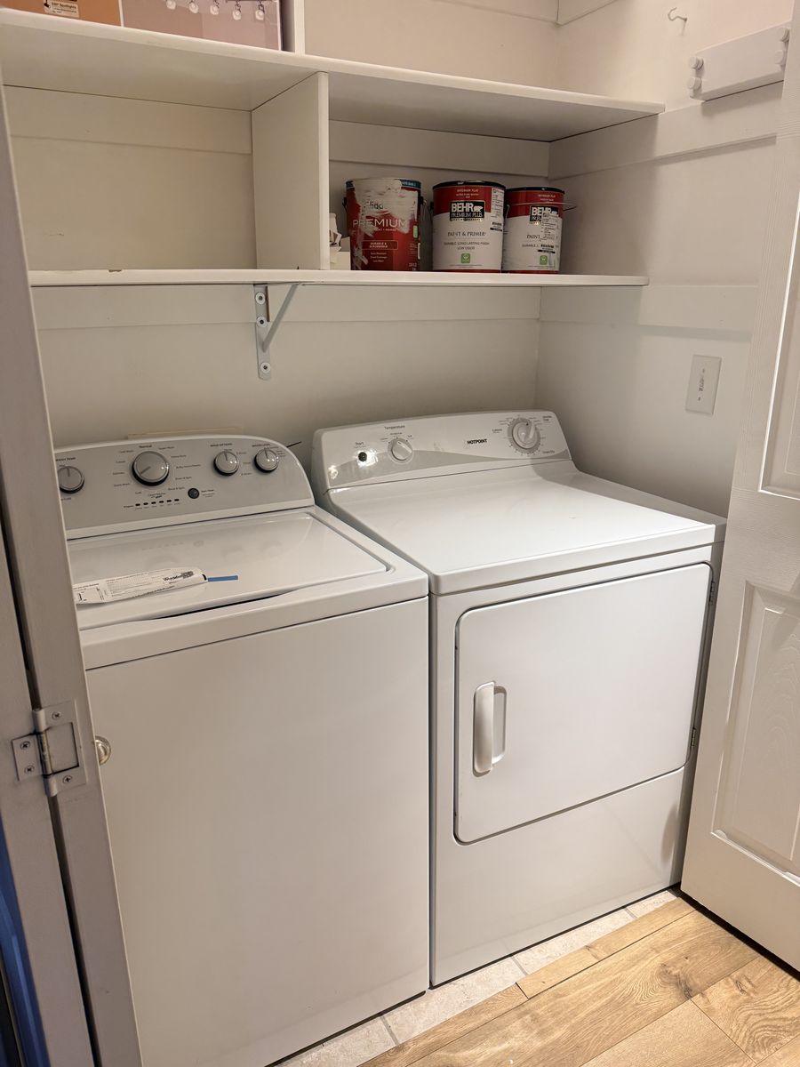 Whirlpool Too-load Washer & Front-load Dryer