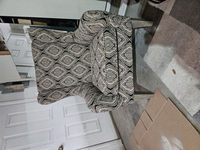 Victorian style winged back chair