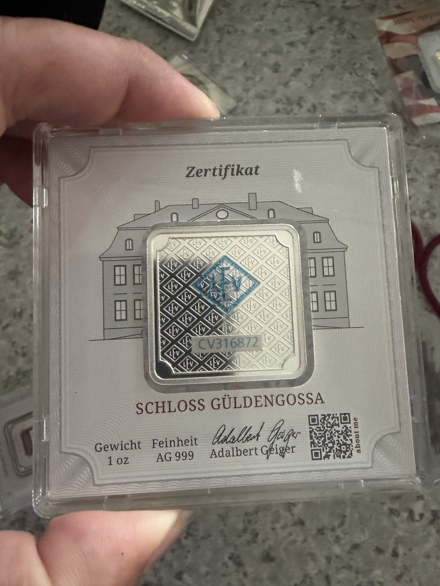 1oz silver Geiger in assay 