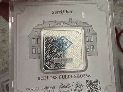 1oz silver Geiger in assay