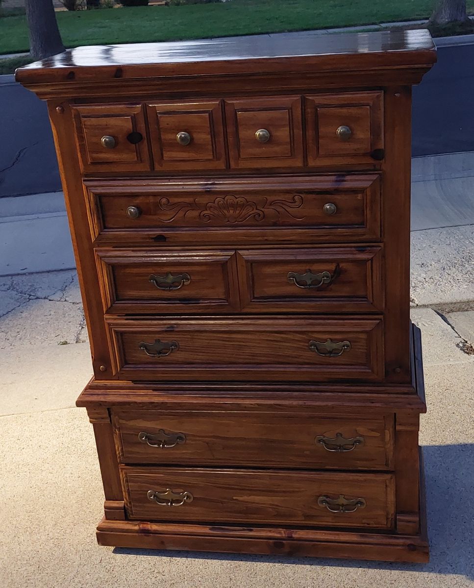 Dresser 6 Drawer Vintage Tallboy