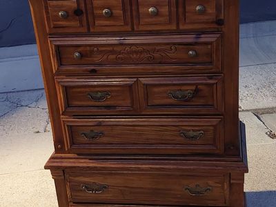 Dresser 6 Drawer Vintage Tallboy