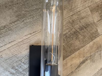 NEW 2 LIGHT BLACK WALL SCONCE / VANITY LIGHT ( 2 AVAILABLE)
