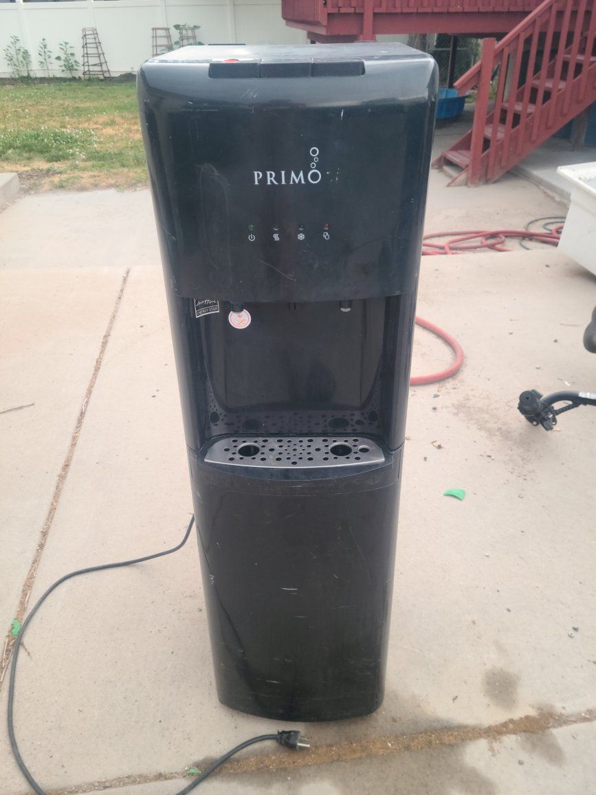 Primo Bottom Loading Water Dispenser - Black, Hot & Cold Water, Energy Star