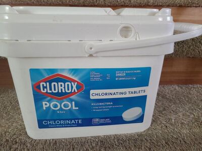 New Clorox 25 lbs 3" Pool &Spa chlorine tablets