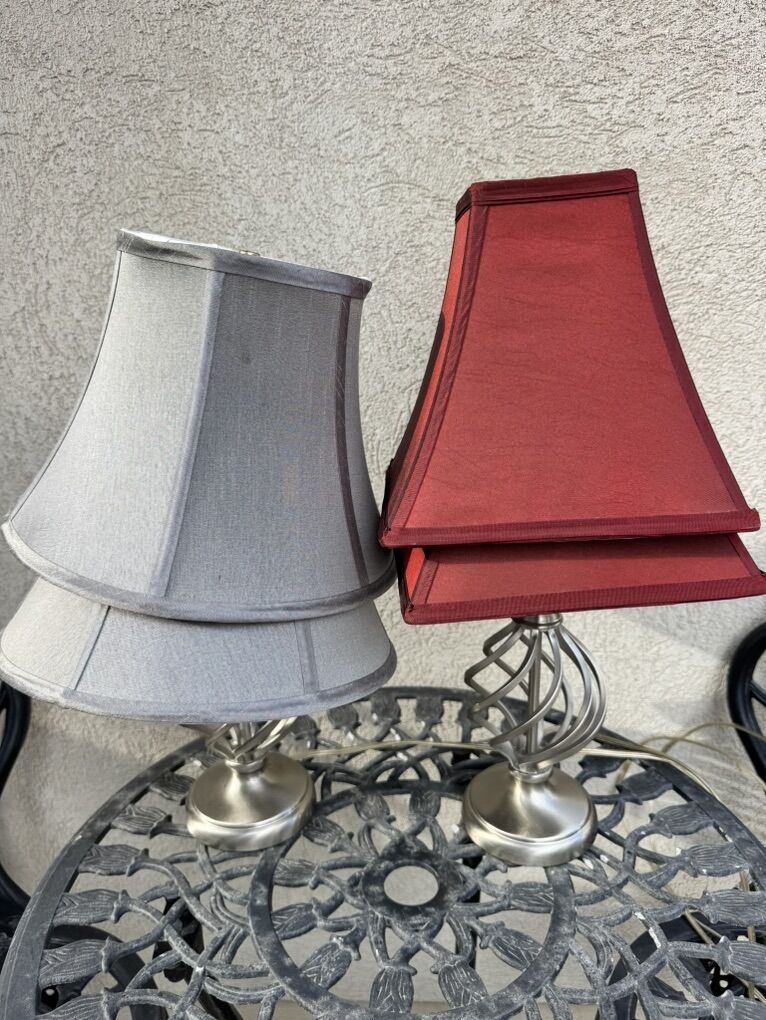 Set Of 40W Lamps with Shades