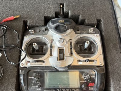 JR XP6102 6-Channel S-PCM Graphic Display RC Transmitter with Hard Case