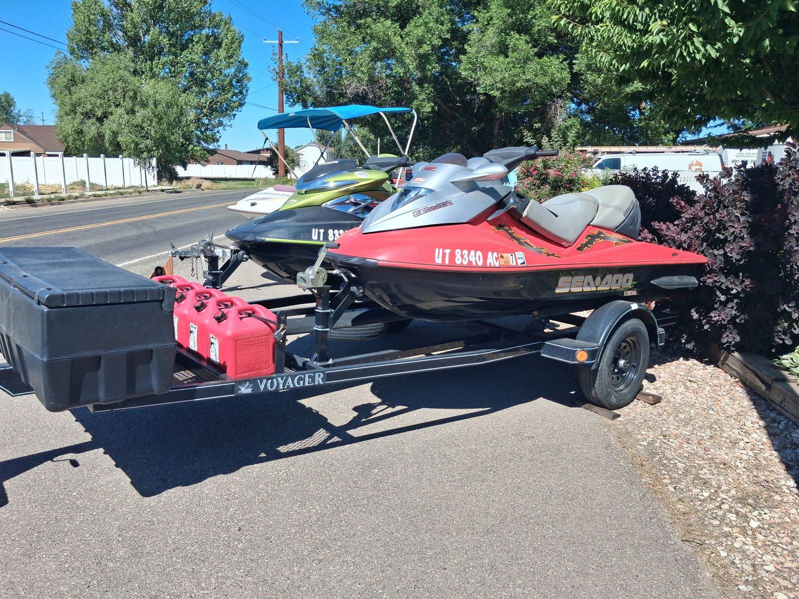 Two Sea Doo Bombardier's  and 1997 shuttle craft boat