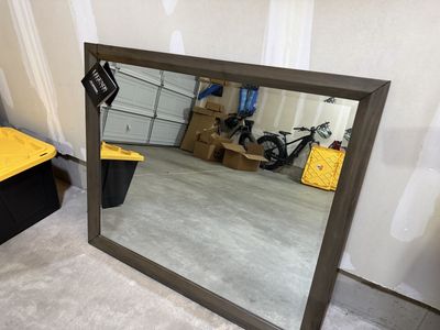Legends Furniture Modern Rustic Wood Frame Mirror - New - Wall Mount