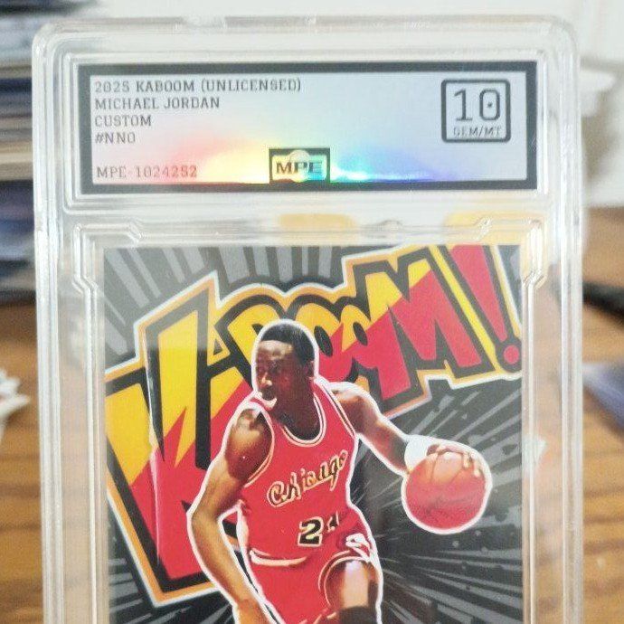 2025 Kaboom Michael Jordan Custom Card Graded 10