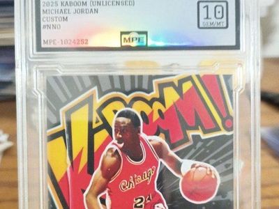 2025 Kaboom Michael Jordan Custom Card Graded 10