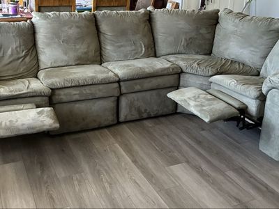 Large sofa with 2 recliners