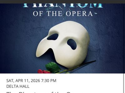 Phantom of the Opera Orchestra Tickets x2 Sat 4/11 7:30pm Floor Seats Eccles
