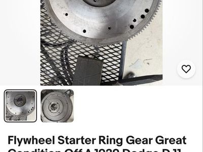 Flywheel starter gear