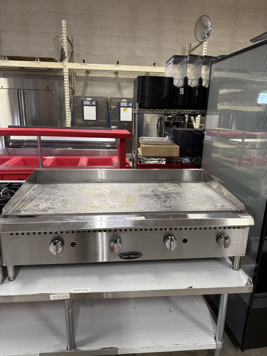 New 48” counter top griddle N and Lp gas