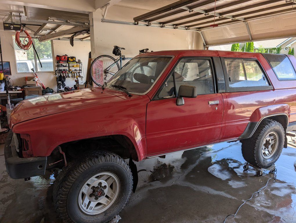 Red 1987 Toyota 4Runner DLX 2-door SUV - Project  Vehicle
