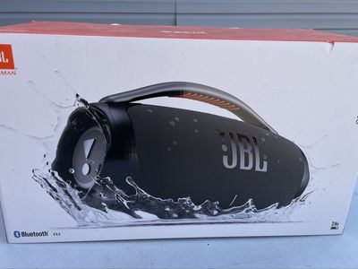 JBL Boombox 3 Portable Bluetooth Speaker - Black, Massive Sound, Deep Bass, 24-Hour Playtime